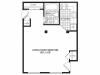 S1B - 1 Bedroom Floor Plan | Apartments in Springfield MA | Stockbridge Court
