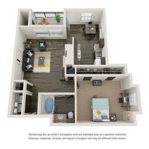 1BR/1BA - A2 Upgraded