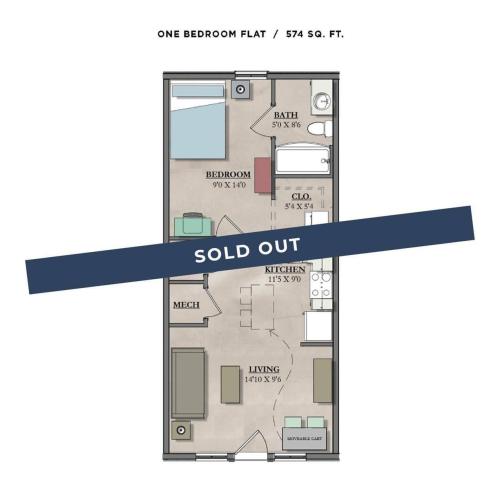 1 bedroom Flat - Sold Out