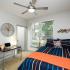 Bedroom with Desk | San Diego State University Apartments | BLVD63