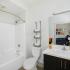 Spacious Bathroom with Tub/Shower Combo| SDSU Studio Apartments | BLVD63