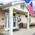 Long Pond Village Apartments, exterior, front entrance, American Flag,