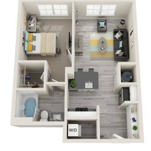 1 bedroom 1 bathroom floor plan