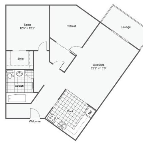 1 Bed 1 Bath Apartment In Eden Prairie Mn The Atwood