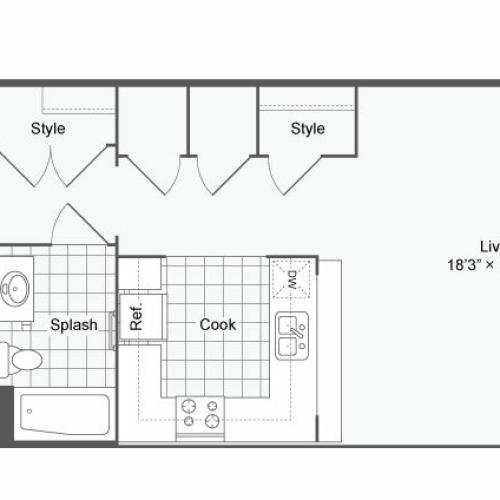 Floor Plan 6 | Apartments In Alamo Heights San Antonio | Arrive Eilan