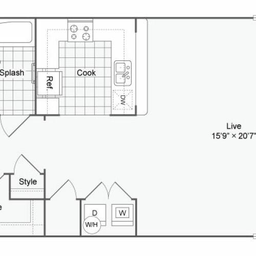 Floor Plan 24 | Alamo Apartments San Antonio TX | Arrive Eilan