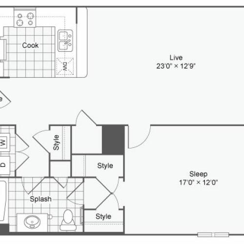 Floor Plan 29 | Alamo Apartments San Antonio TX | Arrive Eilan