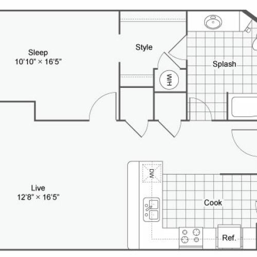Floor Plan 63| Alamo Apartments San Antonio TX | Arrive Eilan