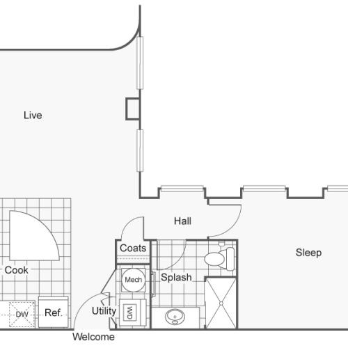 Floor Plan 16 | Apartments In Wichita KS | ReNew Wichita