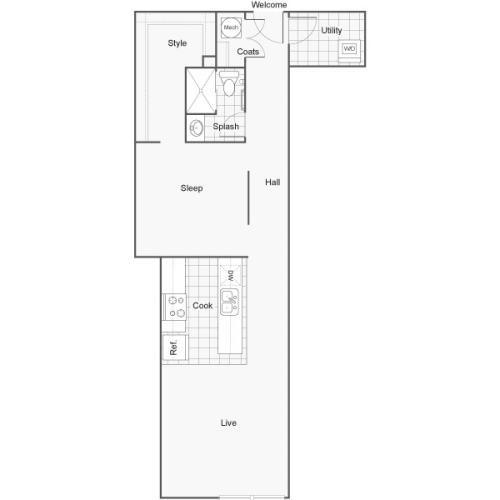 Floor Plan 19 | Luxury Apartments Wichita KS | ReNew Wichita