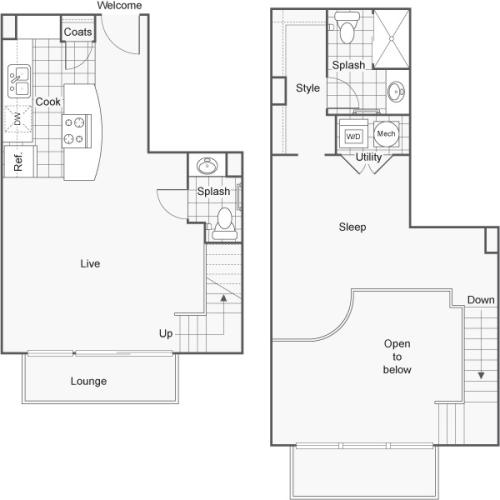 Floor Plan 38 | Wichita Kansas Apartments | ReNew Wichita