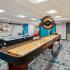 Game room with shuffleboard and air hockey