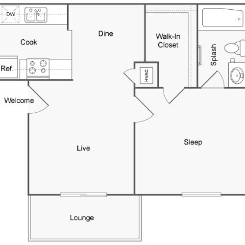 Floor Plan Image | ReNew Andrews Apartment Homes for Rent in Midland TX 79707