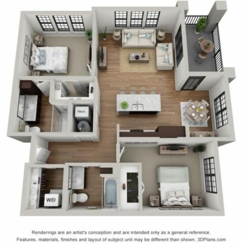 Floor Plan 2D | Arrabelle Apartments | Apartments in Cedarburg, WI
