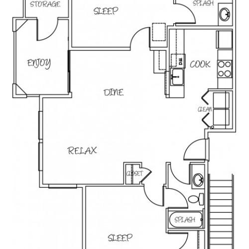 1 Bed 1 Bath Apartment In Puyallup Wa Silver Creek