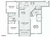 floor plan image of apartment with 3 bedrooms and 2 bathrooms at Coryell Courts