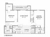 furnished 2 bedroom apartment floor plan image
